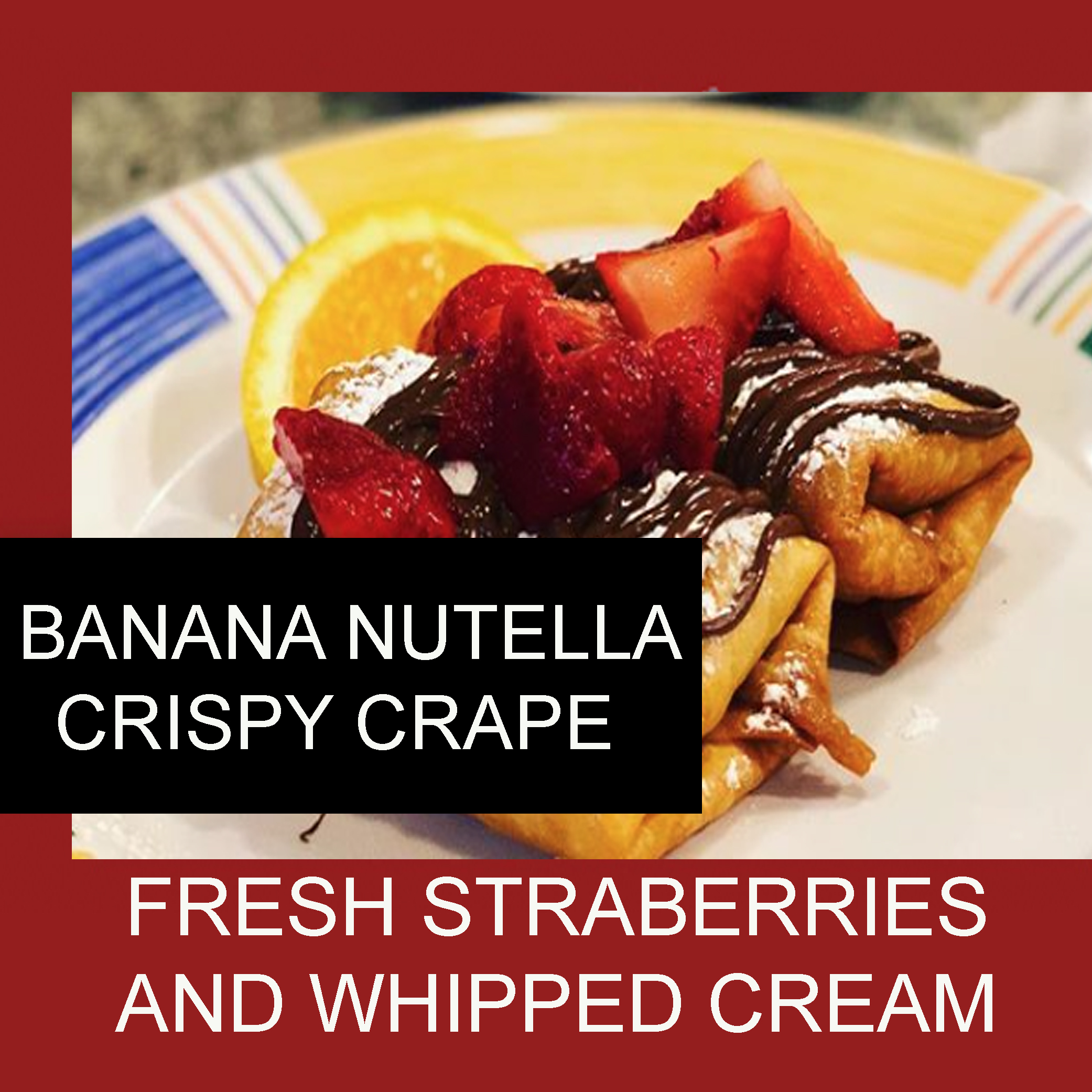 Banana nuttela crispy crape